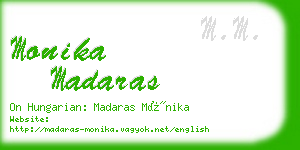 monika madaras business card